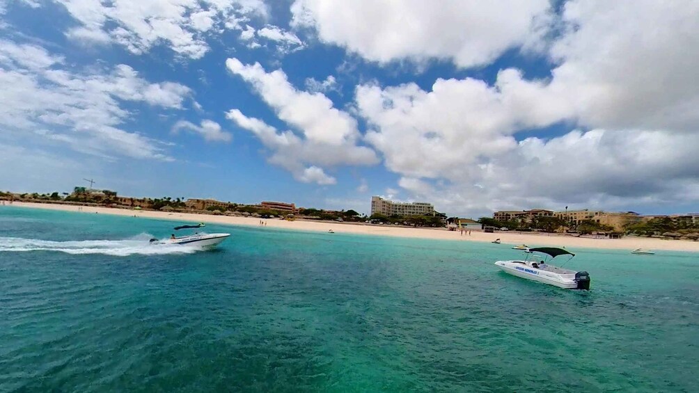 Picture 2 for Activity Aruba: Private Caribbean Boat Trip with Snorkeling & Drinks