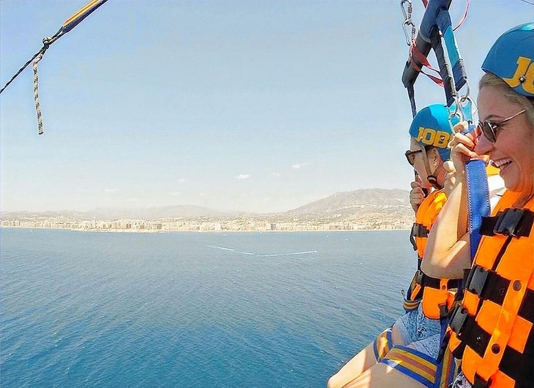 Picture 2 for Activity Fuengirola: Deluxe Parasailing Flight from Fuengirola Port