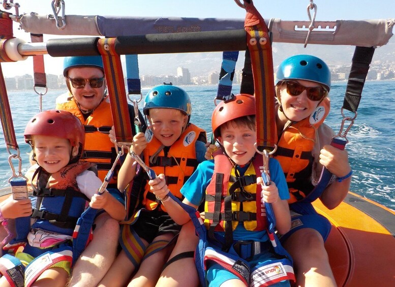 Picture 2 for Activity Fuengirola: Deluxe Parasailing Flight from Fuengirola Port