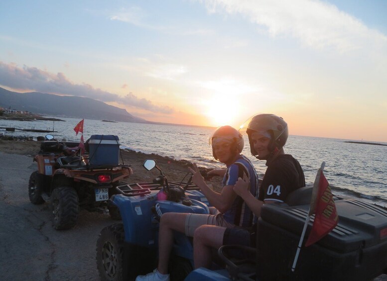 Picture 1 for Activity From Hersonissos/Malia: Guided Sunset Quad Safari