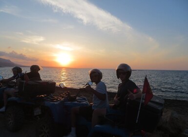 From Hersonissos/Malia: Guided Sunset Quad Safari