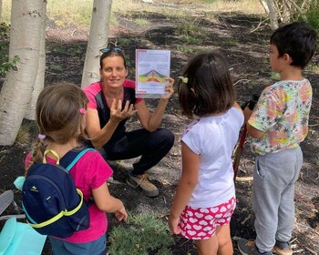 Mont Etna : Randonnée guidée privée d’une demi-journée pour les familles