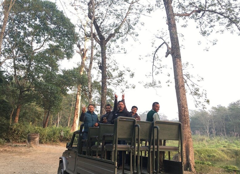 From Chitwan: Full Day Jeep Safari in Chitwan National Park