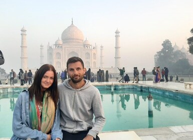 Tajmahal Tour am selben Tag mit Rooftop Dinner