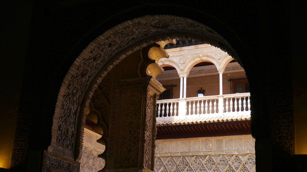 Archways throughout building in Seville