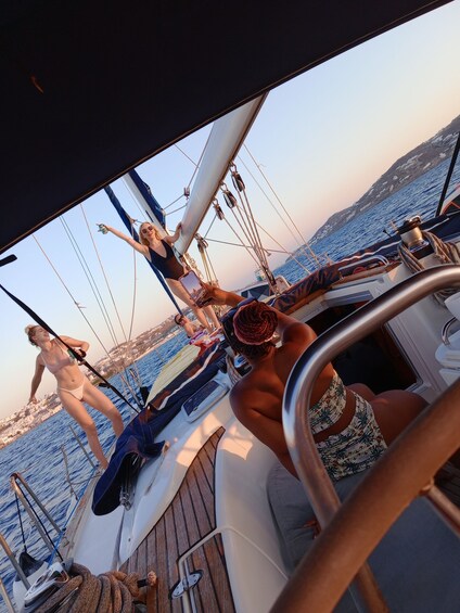 Picture 3 for Activity Mykonos: Rhenia Island Sunset Cruise with Transfer and Meal