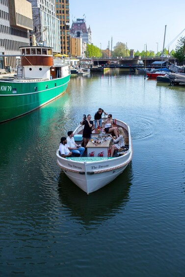 Rotterdam: Maritime District Open Boat Cruise with drinks