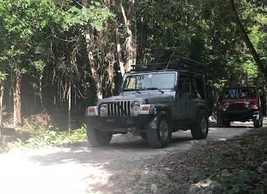 Cozumel: Maya Jungle Jeep Ride till Jade Caverns och snorkling