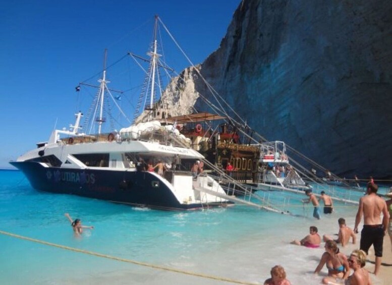 Picture 1 for Activity Zakynthos: Boat Cruise to Navagio with Swim Stops