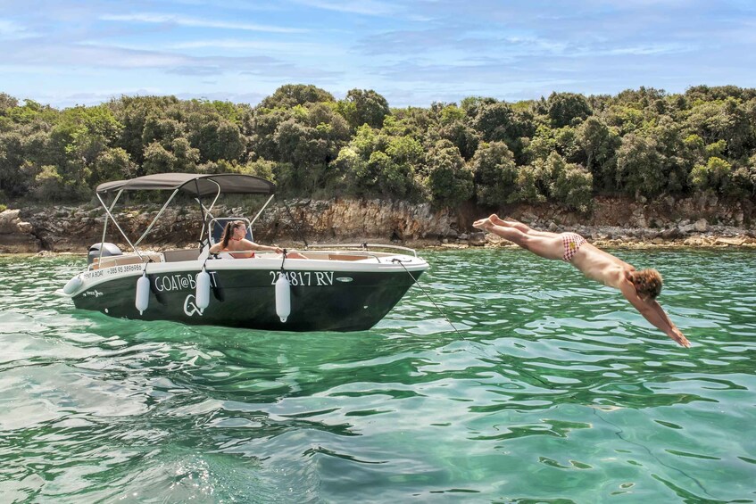 Picture 6 for Activity From Rovinj: Sea caves & sandy Levan island speedboat tour