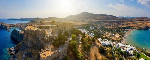 From Rhodes: Lindos Village and Acropolis Guided Tour