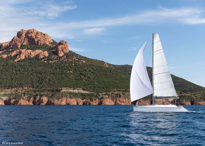Catamaran excursion in the Estérel