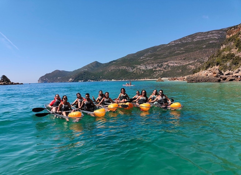Picture 2 for Activity Arrábida: Guided Transparent Kayaking Tour