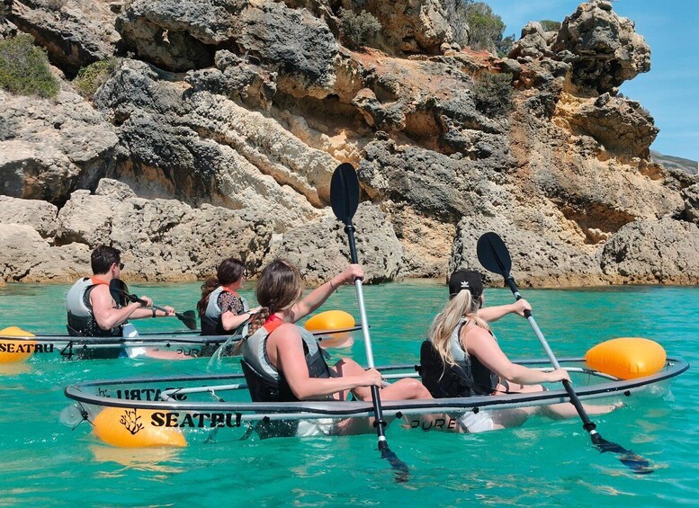Picture 3 for Activity Arrábida: Guided Transparent Kayaking Tour