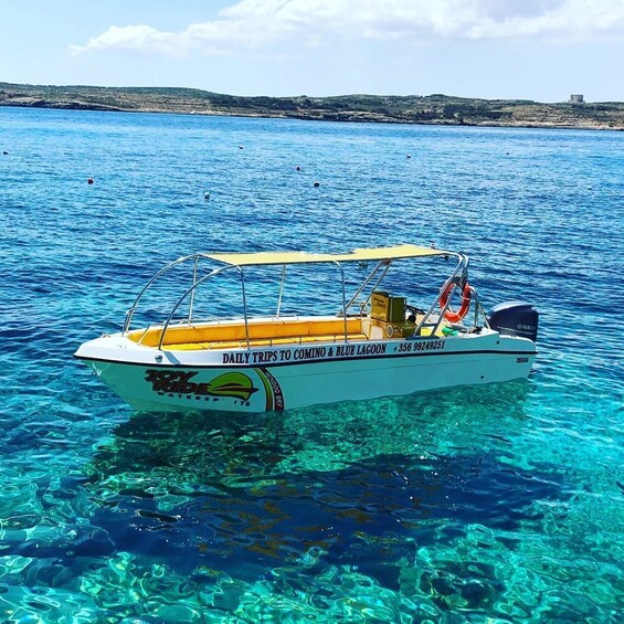 Picture 3 for Activity Gozo: Comino's Blue Lagoon Roundtrip Speedboat Transfer