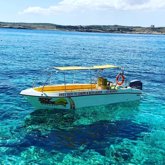 Picture 3 for Activity Qala, Gozo Comino's Blue Lagoon Roundtrip Speedboat Transfer