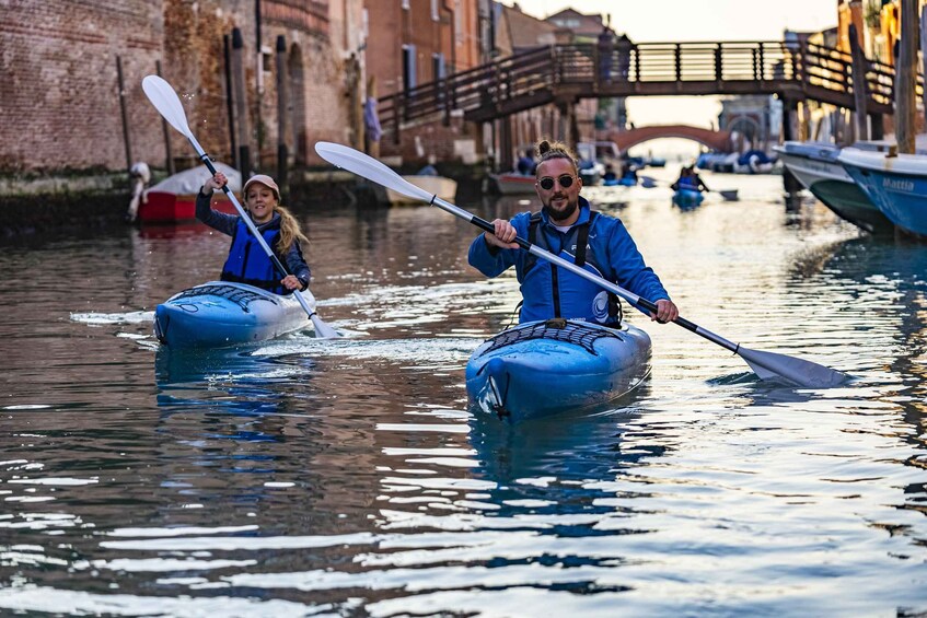 Picture 2 for Activity Venice: Sunset Kayaking Class in the City