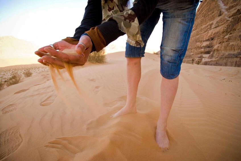 Picture 3 for Activity From Wadi Rum: 8 Hour Jeep Tour with Meal & One-Night Stay