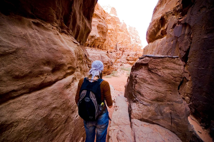 Picture 1 for Activity From Wadi Rum: 8 Hour Jeep Tour with Meal & One-Night Stay