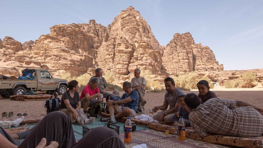 Picture 6 for Activity From Wadi Rum: 8 Hour Jeep Tour with Meal & One-Night Stay