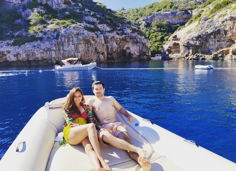 Picture 1 for Activity From Hvar: Blue Cave and 5 Islands Boat Tour