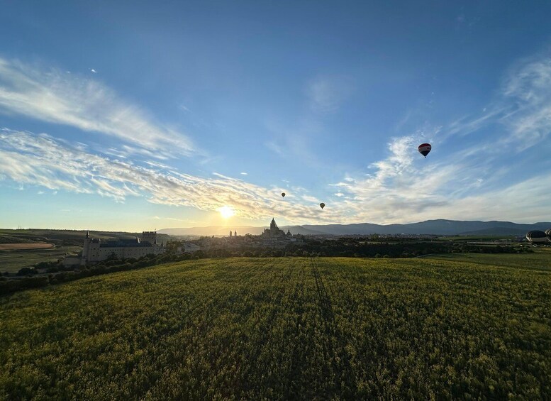 Picture 8 for Activity Segovia: Hot-air balloon ride with cava toast & picnic