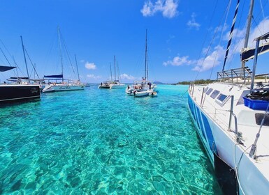 Ilot Gabriel: Catamaran Cruise with Snorkelling & BBQ Lunch