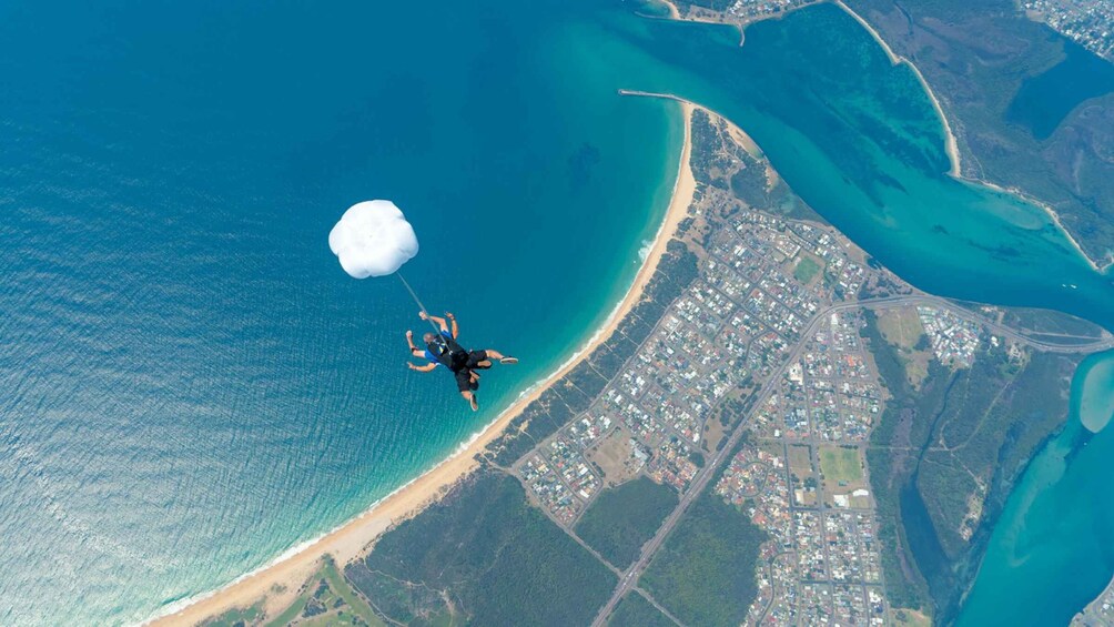 Picture 1 for Activity Newcastle: Tandem Beach Skydive with Optional Transfers