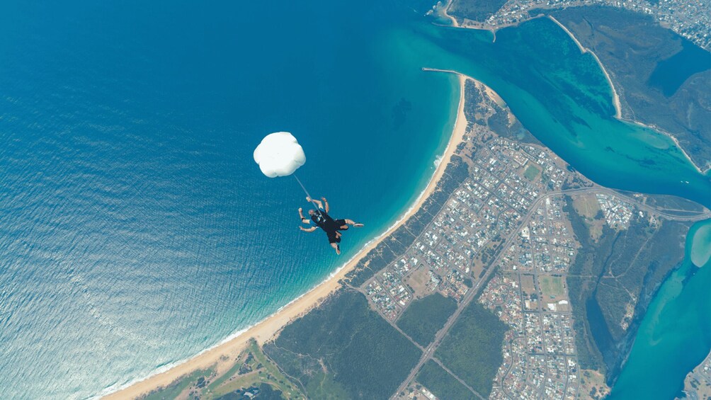 Picture 1 for Activity Newcastle: Tandem Beach Skydive with Optional Transfers