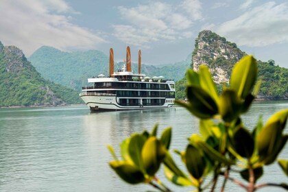 Desde Hanoi: Crucero de 2 días por la Bahía de Lan Ha, 5 estrellas, con bal...