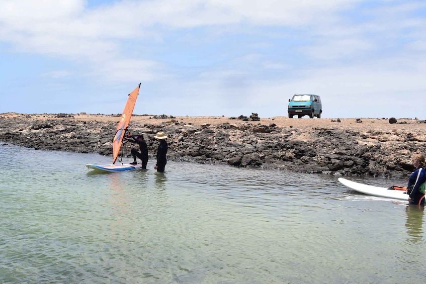 Picture 2 for Activity From Corralejo: Small Group Windsurfing Class in El Cotillo