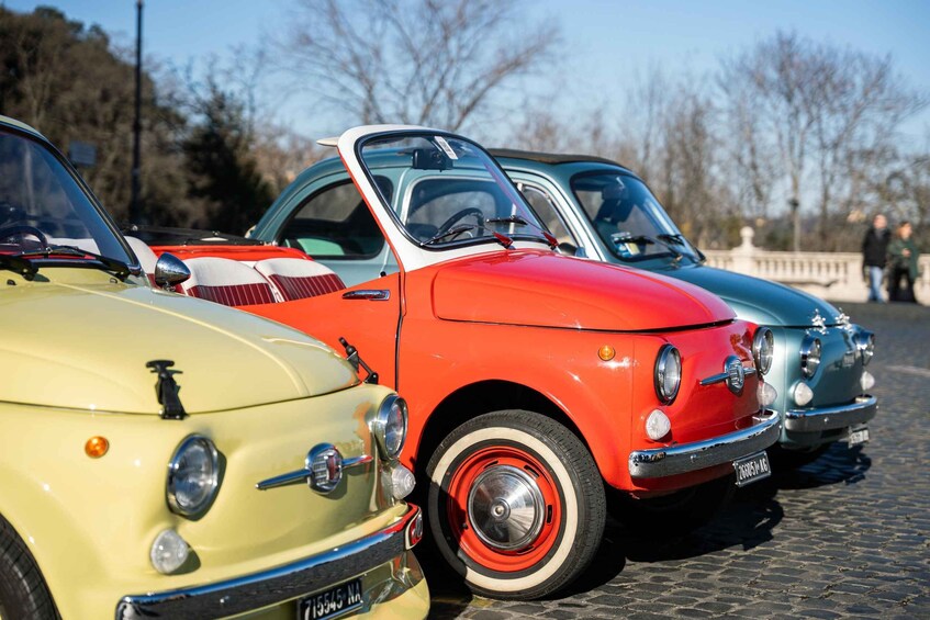 Picture 2 for Activity Rome: Vintage Fiat 500 Cabriolet Private City Tour