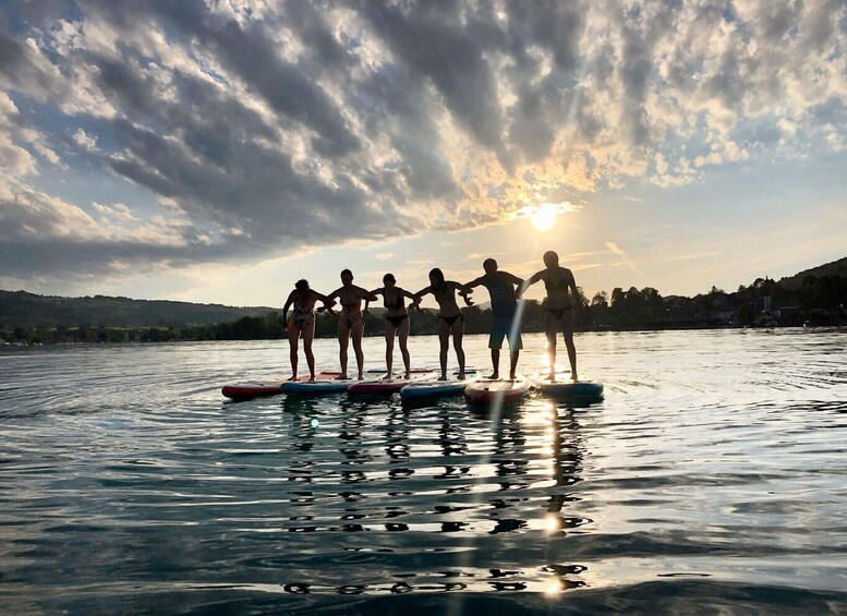 Picture 1 for Activity Mondsee: Stand-Up Paddle Board Rental and Instruction