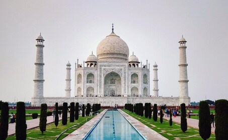 Vanuit Delhi: privétour per auto naar Taj Mahal en Agra Fort