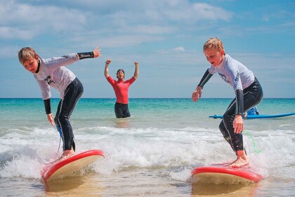 Kids & family surf course at Fuerteventura's endless beaches