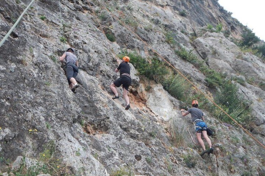 Top rope climbing