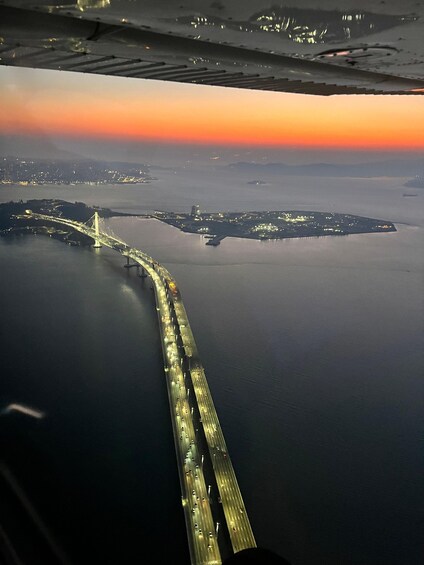 Picture 2 for Activity San Francisco: Airplane Private Night Bay Tour