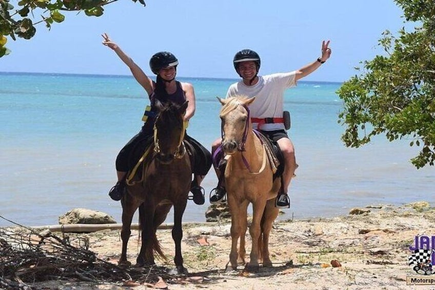 Private 4 Activity Combo Boat Tour with ATV from Montego Bay