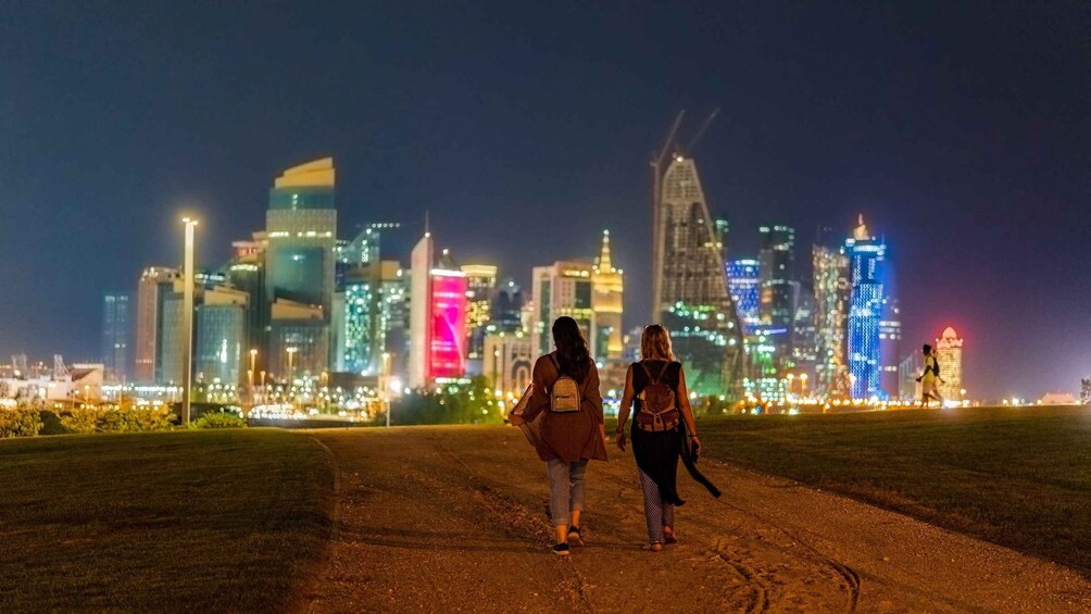 Doha: Combo Private Night City + Night Desert Safari Tour.