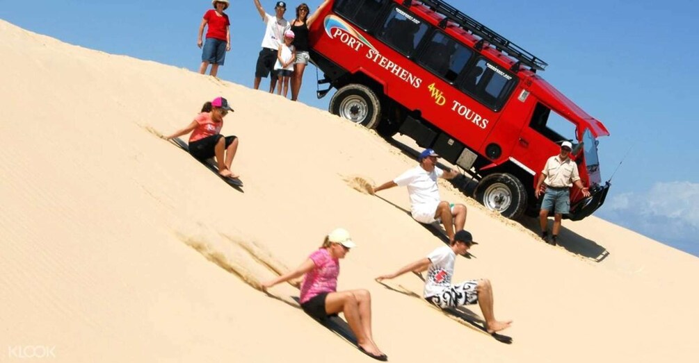 Picture 3 for Activity Sydney: Port Stephens Dolphin Cruise & Sandboarding Day Trip