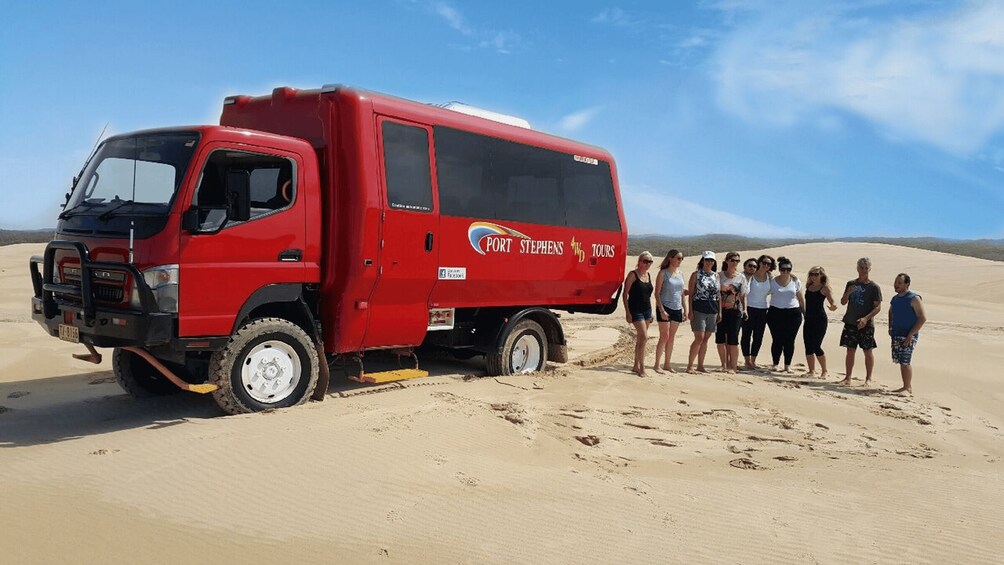 Picture 9 for Activity Sydney: Port Stephens Dolphin Cruise & Sandboarding Day Trip