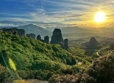 Från Kalabaka eller Kastraki: Morgontur i Meteora-klostret