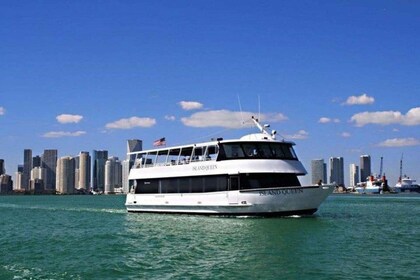 Miami: Biscayne Bay-bådtur med transport