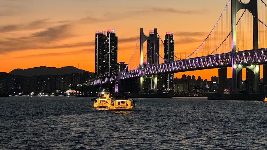 Busan: Group Sightseeing Yacht Cruise with Snacks and Drinks