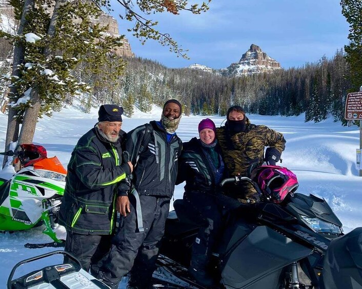 Picture 1 for Activity Jackson Hole: Grand Teton Full-Day Snowmobile Tour