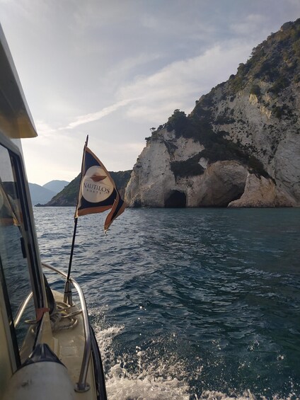 Picture 16 for Activity Zakynthos: Sunset Cruise to Myzithres with Wine