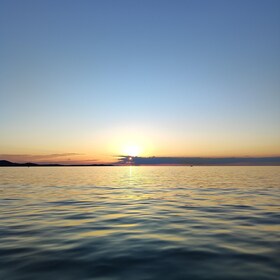 Coucher de soleil romantique croisière de Zadar en bateau rapide