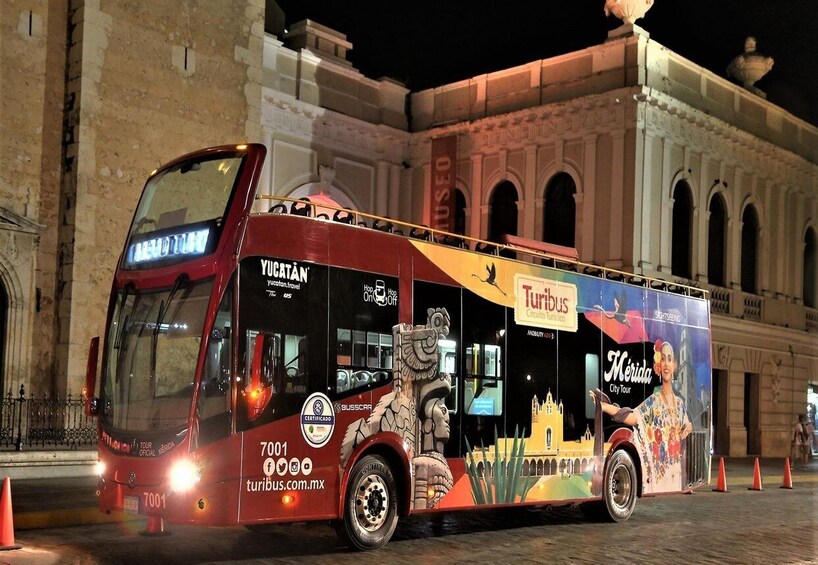 Picture 16 for Activity Mérida: Panoramic Sightseeing Tour Bus Ticket with 2 Routes