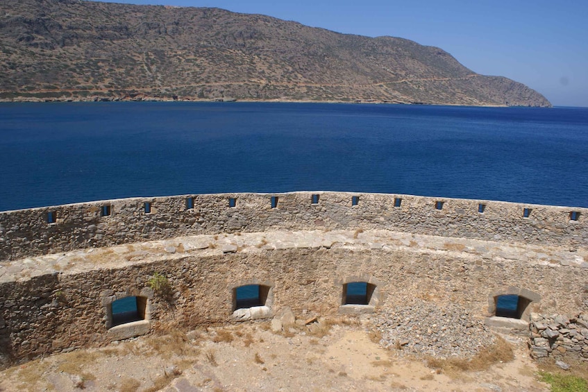 Picture 26 for Activity Elounda: Spinalonga Guided Boat Tour with BBQ and Swimming