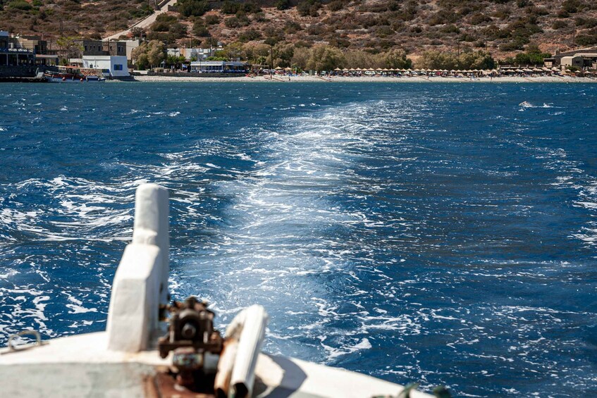 Picture 12 for Activity Elounda: Spinalonga Guided Boat Tour with BBQ and Swimming